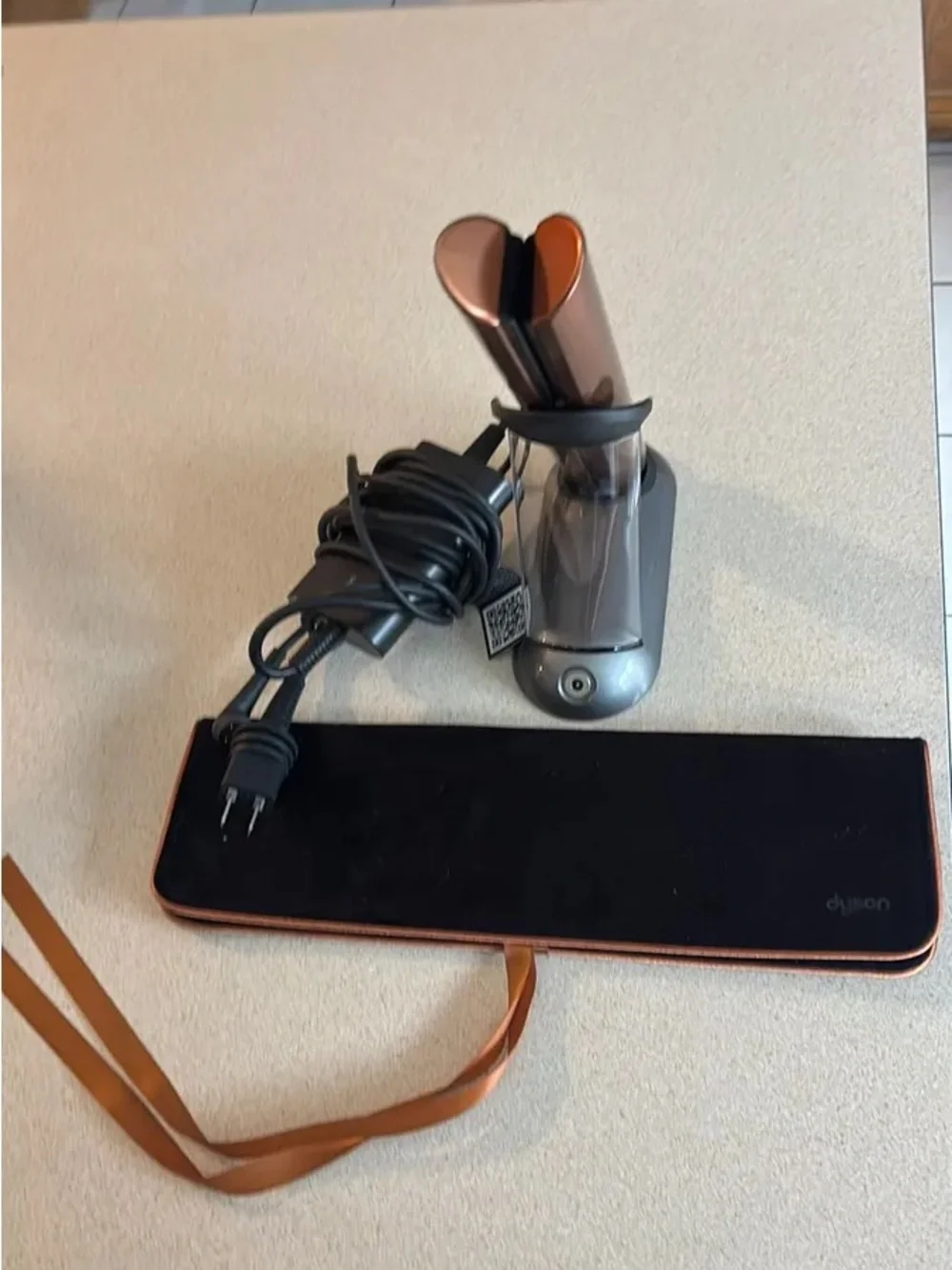 Dyson Metallic Gray Charging Stand, Cable & Accessories